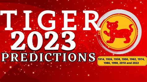 Tiger chinese zodiac sign horoscope prediction 2023 - YouTube