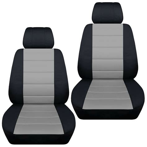 Front set car seat covers fits Chevy HHR 2006-2011 black and silver ...