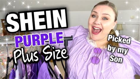 SHEIN PLUS SIZE TRY ON HAUL | Its all PURPLE | PLUS SIZE FASHION - YouTube