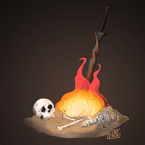 Bonfire- Dark Souls Fanart by Ctrlmarieeezy on DeviantArt