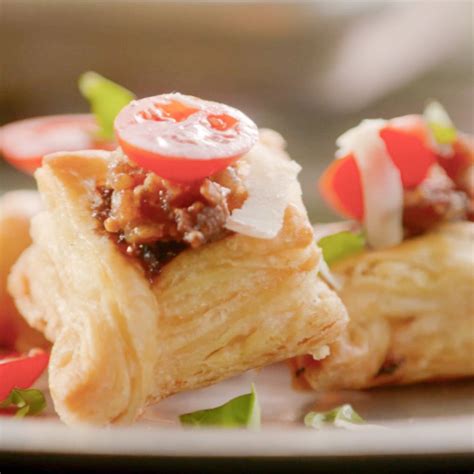 Flaky Bacon Bruschetta from Food Network Flaky Pastry, Pastry Dough ...