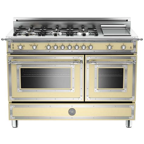 BertazzoniHERITAGE48" Gas Range With Convection | Gas double oven, Gas range double oven, Double ...