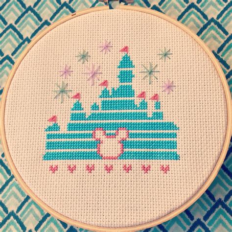 Magical Disney Castle Cross Stitch · How To Cross Stitch · Needlework on Cut Out + Keep