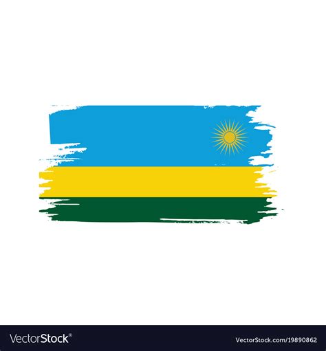 Rwanda flag Royalty Free Vector Image - VectorStock