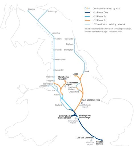 HS2 phase 2b map from proposals - New Civil Engineer