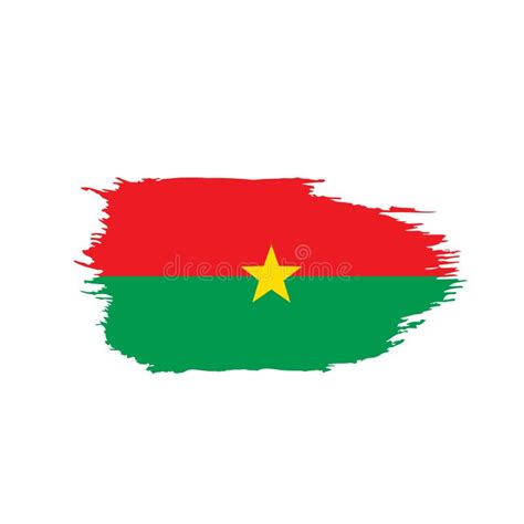 Burkina Faso Flag, Vector Illustration Stock Vector - Illustration of ...