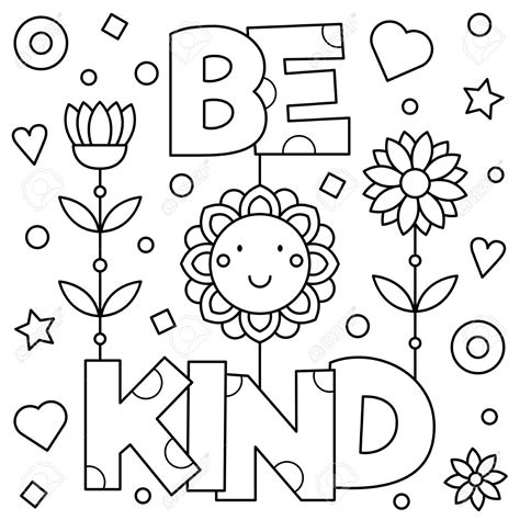 Kindness Coloring Pages Printable - Printable Word Searches