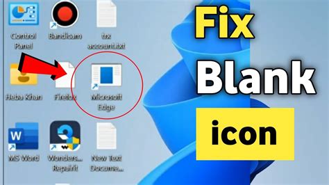 How to solve blank icon problem on desktop Laptop Windows 11 - YouTube