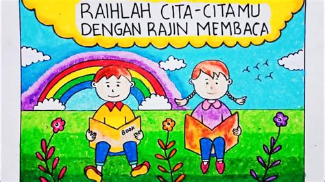 Poster Ajakan Membaca Buku – Amat