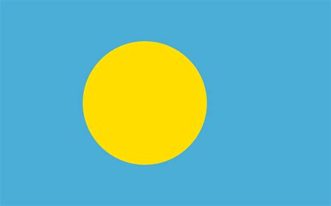 NATIONAL FLAG OF PALAU | The Flagman