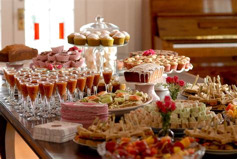 Buffet table settings | Christmas buffet, Christmas buffet table, Tea party food
