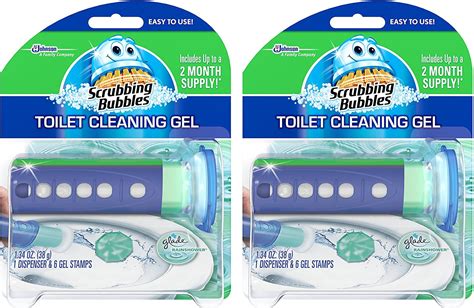 Scrubbing Bubbles Toilet Bowl Cleaning Gel Starter Kit, Includes ...