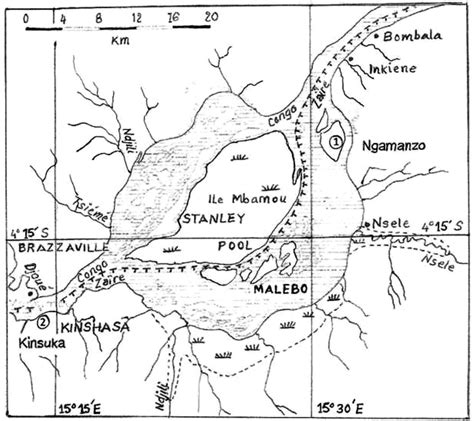 -Map of Malebo Pool (Modified, according to Burgis & Symoens, 1987) and ...