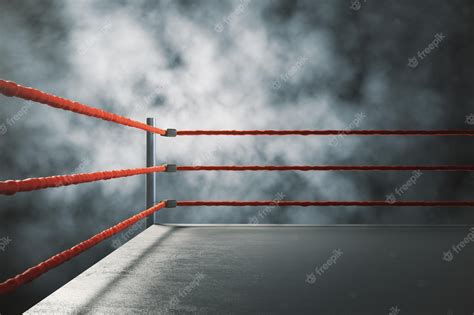 Boxing Ring Ropes Background