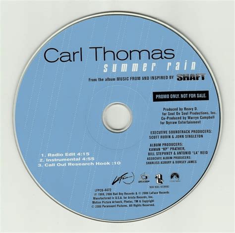 Carl Thomas - Summer Rain | Releases | Discogs