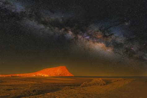 Beach at Night and Sky with Stars · Free Stock Photo