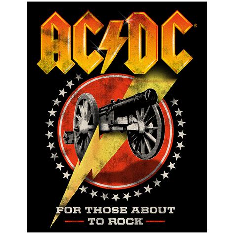 AC/DC For Those About to Rock - Metallskilt - METALLSKILT.NO