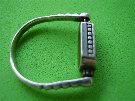 Estate Sterling Silver Double Sided Flip Ring