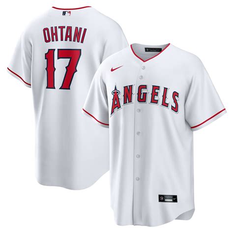 【または】 New Shohei Ohtani WHITE HOME Anaheim Los Angeles Angels Baseball ...