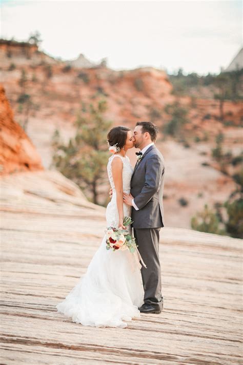 Zion National Park Wedding {Kelly+John} - Utah Wedding PhotographerUtah ...