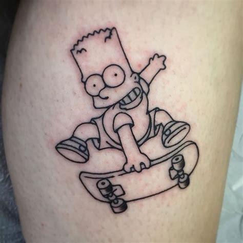 #simpsons #simpsonstattoo #bartsimpsontattoo #lineworkonly # ...