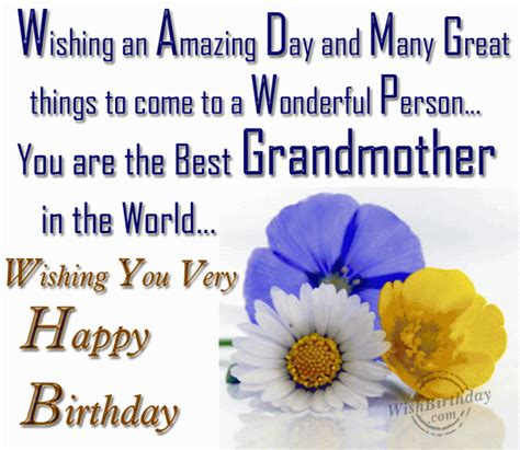 Happy Birthday To The Best Grandmother From Her Grandchildren ...