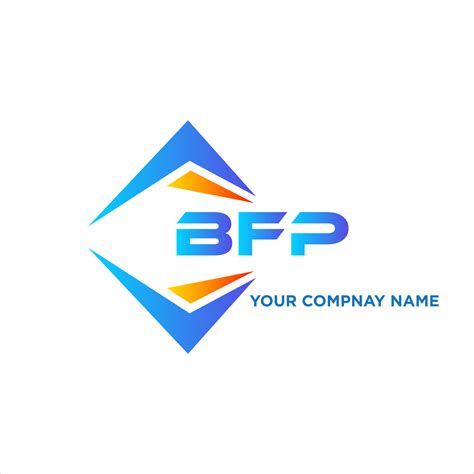 BFP abstract technology logo design on white background. BFP creative ...