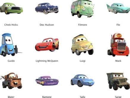 Disney Pixar Cars Characters Names