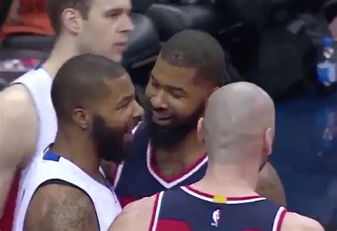 Markieff Morris brutally blocks his twin brother Marcus, then kindly helps him up | For The Win