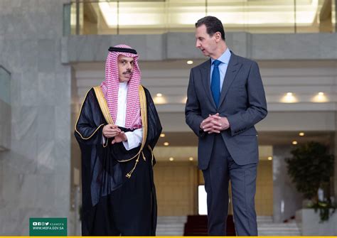 President of Syria Receives Saudi FM in Damascus (Rapprochement ...