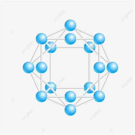 Molecular Structure Vector Design Images, Schematic Diagram Of ...