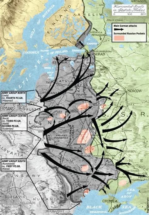 Operation Barbarossa Map, 1941 | Military History Matters