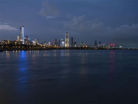 Shenzhen Metropolis: Night Skyline with Urban Reflections - HDRi Maps ...