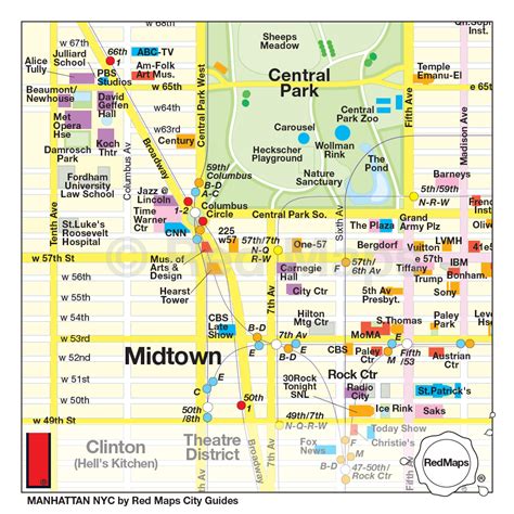 NYC MANHATTAN Neighborhood Map | Manhattan map, Nyc map, Map