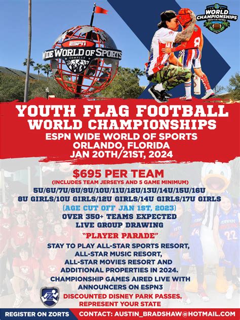 Youth Flag Football World Championships in Disney