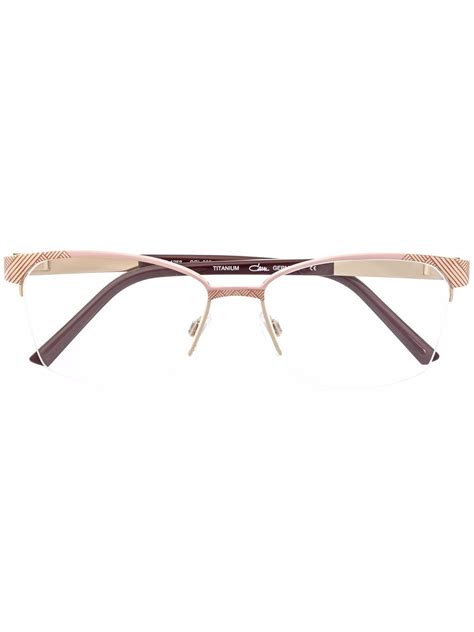 Cazal half-rim Rectangle Glasses - Farfetch