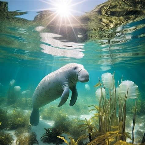 Premium Photo | Astonishing Wallpaper Dugong Drift