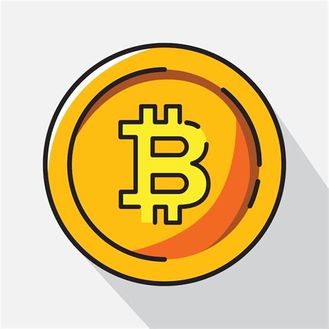 Premium Vector | Bitcoin icon flat design vector illustration