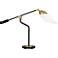Robert Abbey Ferdinand Black and Brass Adjustable Desk Lamp - #99G35 | Lamps Plus