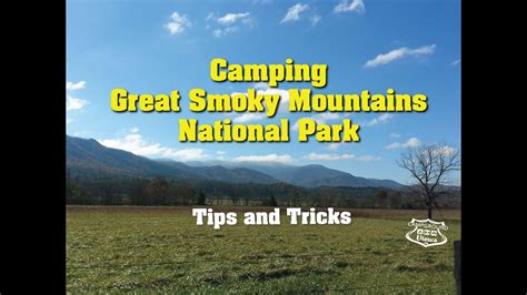 Great Smoky Mountains National Park Camping Campgrounds and RV parks ...