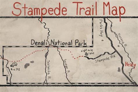 Stampede Trail Alaska Map - Time Zones Map