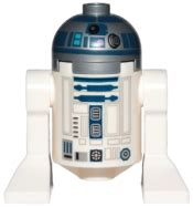 LEGO Astromech Droid, R2-D2, Flat Silver Head, Dark Pink Dots and Large Receptor (sw1085 ...