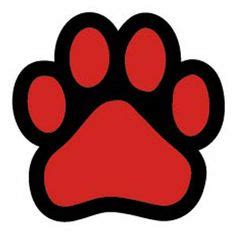 Red Paw Print Clip Art - ClipArt Best