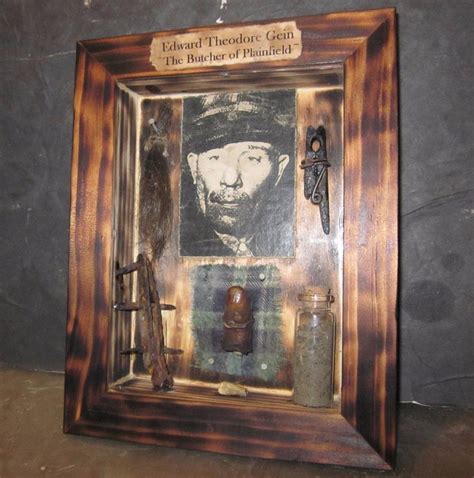 Ed Gein Relics Sideshow Gaff Oddity Museum Display Mummified True Crime ...