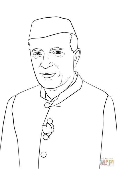 Jawaharlal Nehru | Super Coloring | Army drawing, Pencil sketch images ...