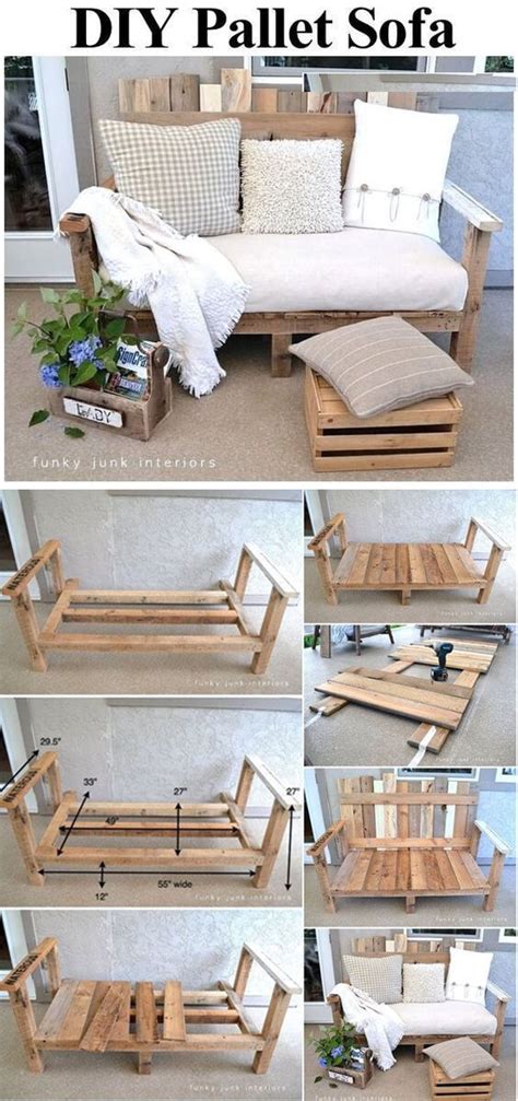 Crate+and+Pallet+DIY+Pallet+Sofa Diy Pallet Sofa, Diy Pallet Projects, Home Projects, Outdoor ...