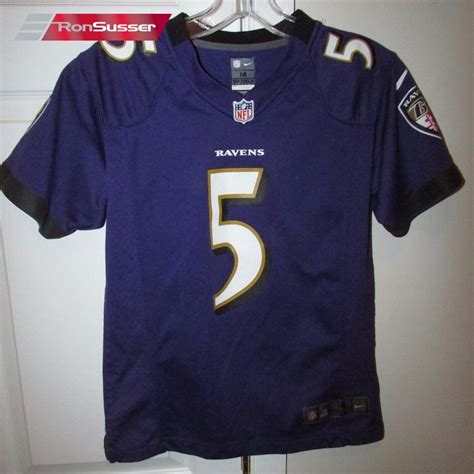 NFL Baltimore Ravens Joe Flacco #5 Replica Jersey by Nike Youth Medium ...