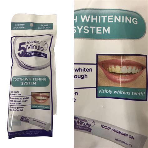 5 Minutes Natural White Tooth Whitening System (2 packs) - Walmart.com