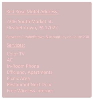 Welcome to Red Rose Motel