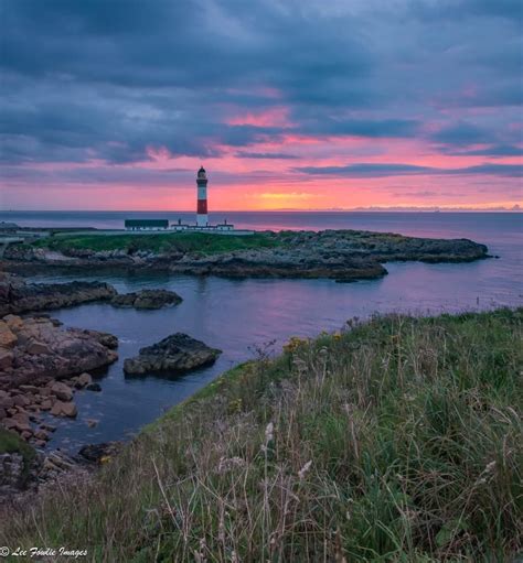 Just before sunrise at Buchan Ness Lighthouse, Scotland | Dream vacations, Scotland castles ...